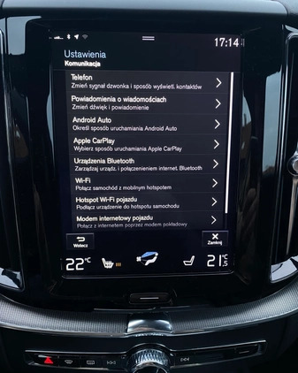 Volvo XC 60 cena 133500 przebieg: 143445, rok produkcji 2020 z Szczecin małe 742
